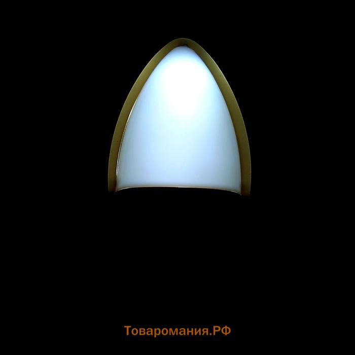 Ночник "Светлячок" с датчиком освещения, 3_LED х 1 Вт, 10 см (220В) золот. RISALUX