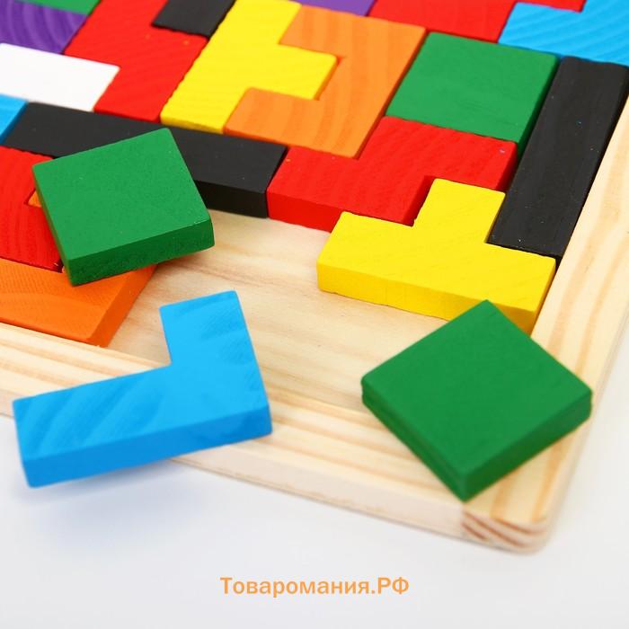 Головоломка деревянная «Тетрис зигзаг», 40 деталей