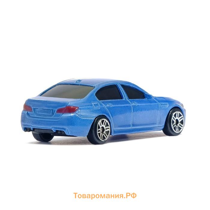 Машина металлическая BMW M5, 1:64, цвет синий