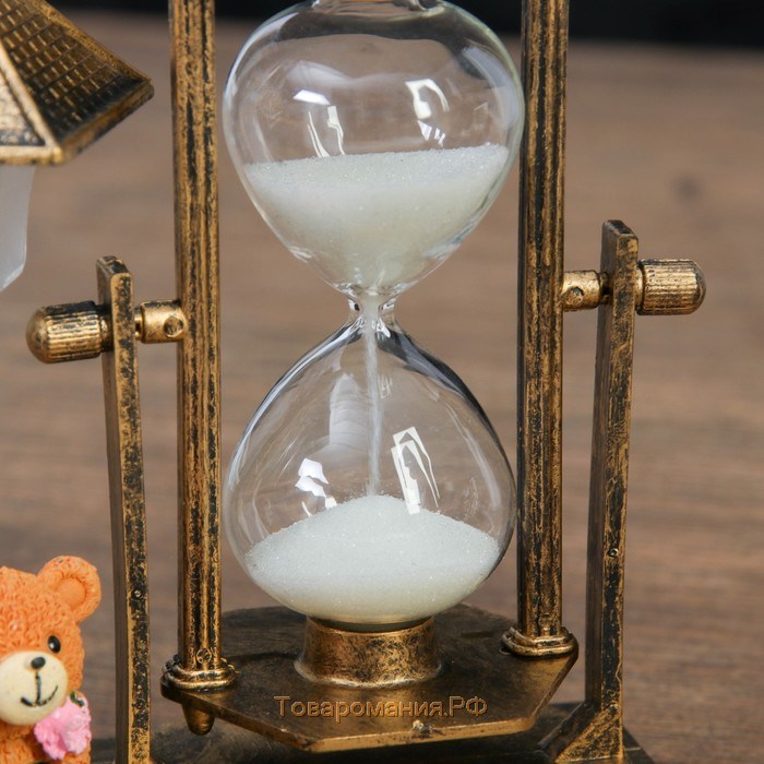 Песочные часы "Уличный фонарик", сувенирные, с подсветкой, 15.5 х 6.5 х 15.5 см, микс