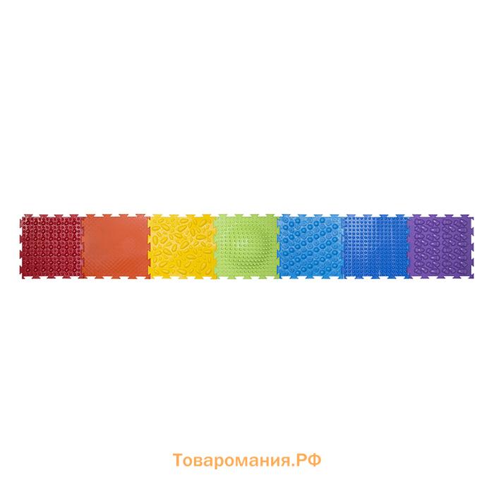 Модульный массажный коврик ОРТОДОН, набор №4 «Радуга»