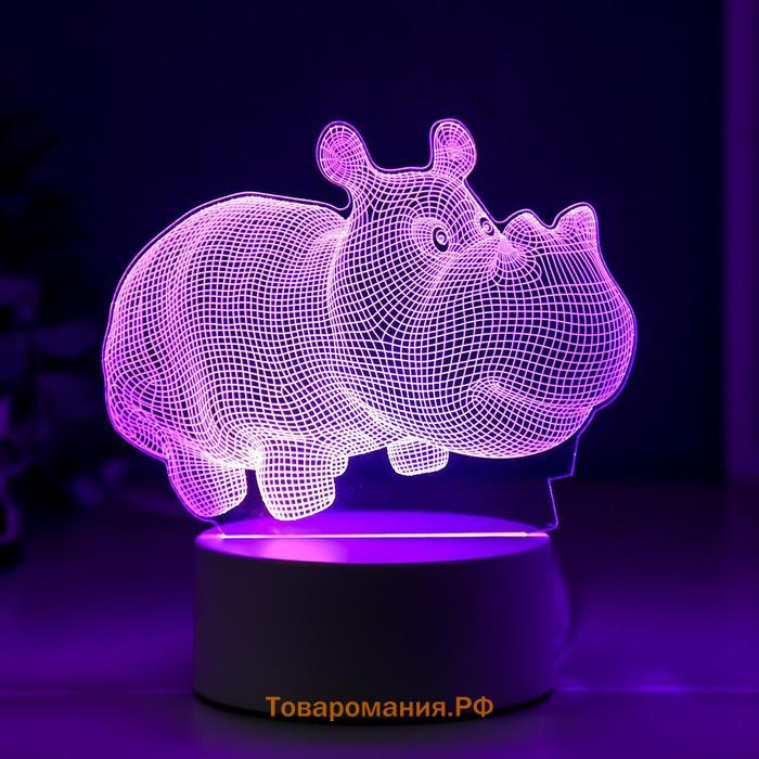 Светильник "Бегемот" LED RGB от сети RISALUX