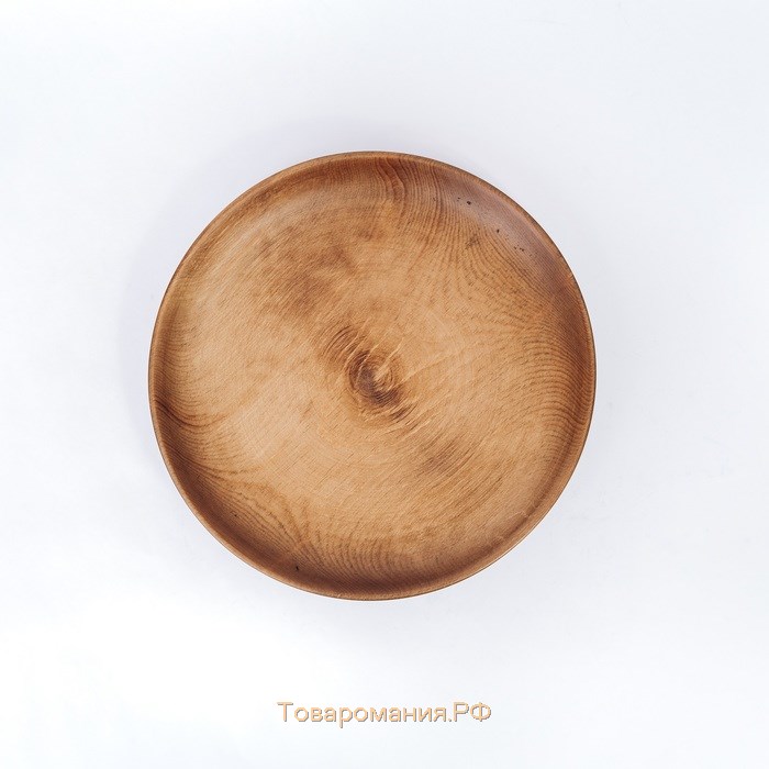 Тарелка из натурального кедра Mаgistrо, d=23 см, цвет коричневый