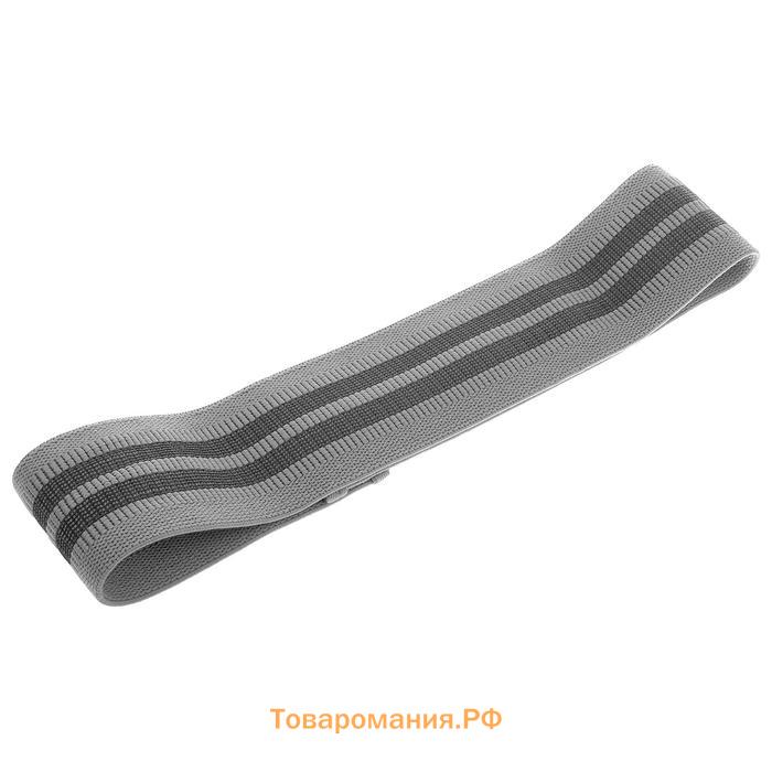 Фитнес-резинка ONLYTOP HEAVY, 42х8,2х0,3 см, нагрузка 15-25 кг, цвет серый