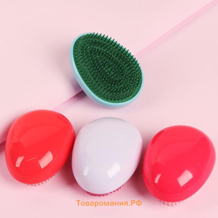 Расчёска массажная, 7×9(±1) см, PVC коробка, МИКС