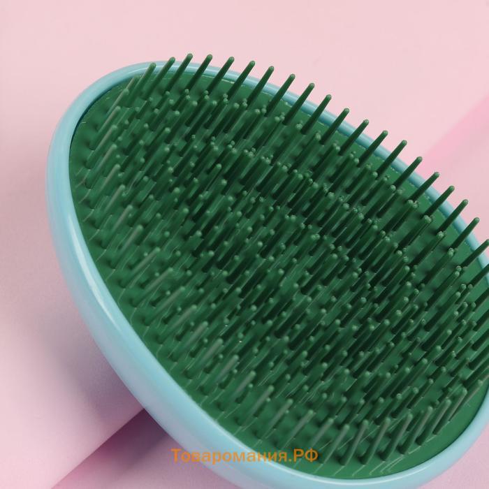 Расчёска массажная, 7×9(±1) см, PVC коробка, МИКС
