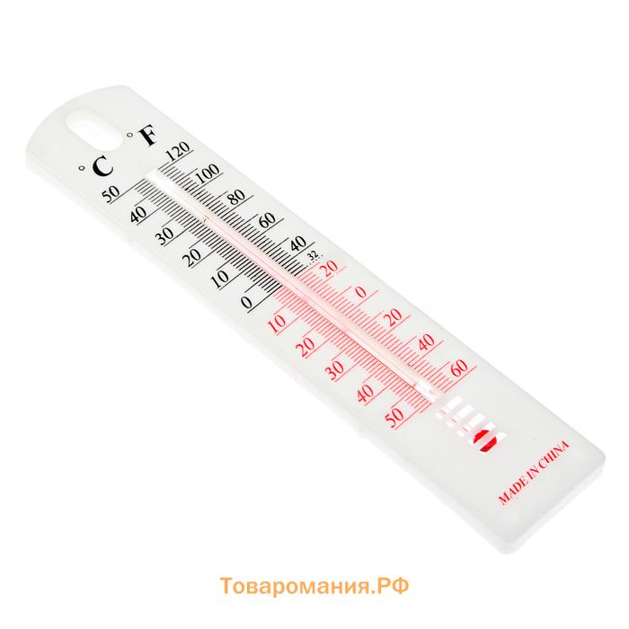 Термометр уличный Luazon, спиртовой, белый