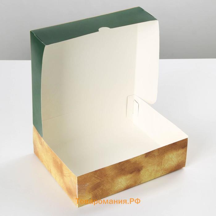 Упаковка для кондитерских изделий «С новым годом», 20 × 17 × 6 см