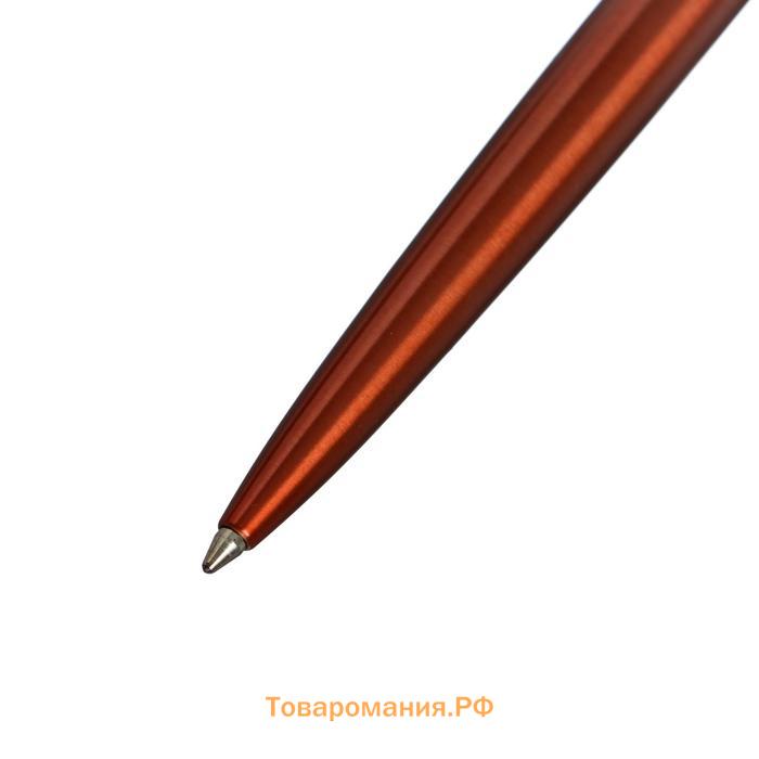 Ручка шариковая Parker Jotter Core K63 Chelsea Orange CT М 1.0 мм, корпус из нержавеющей стали, синие чернила