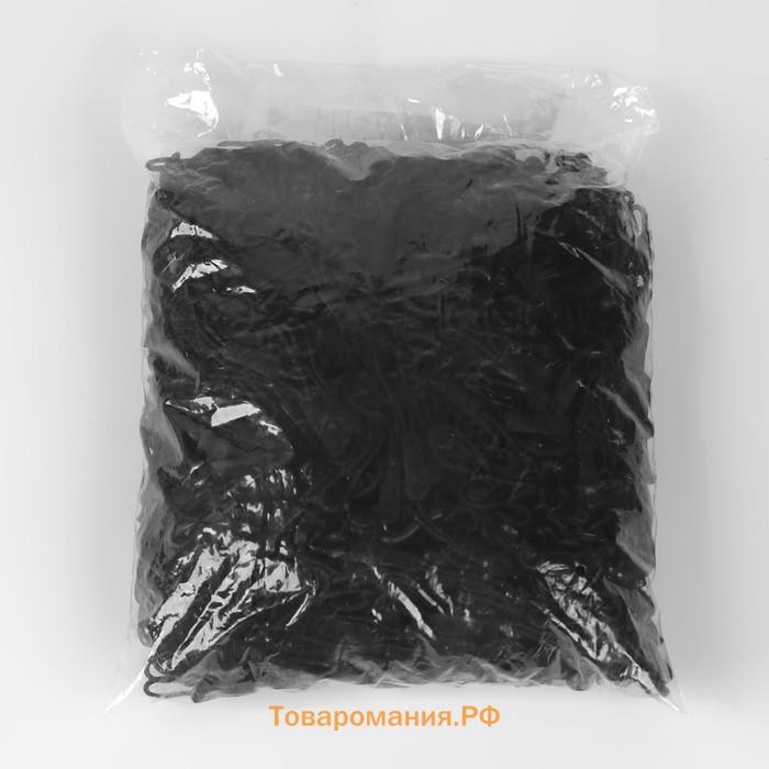 Пуллер для молнии, 2,5 см, 6 × 0,8 см, цвет чёрный