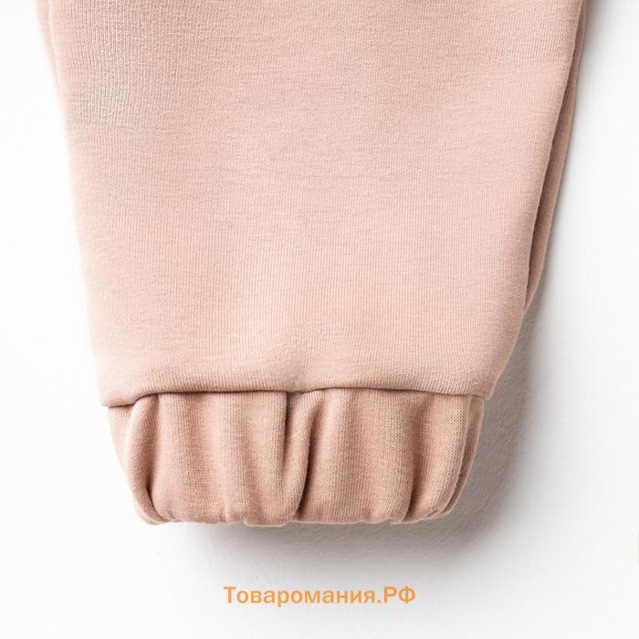 Костюм женский (толстовка, брюки) MINAKU: Casual collection цвет бежевый, размер 44