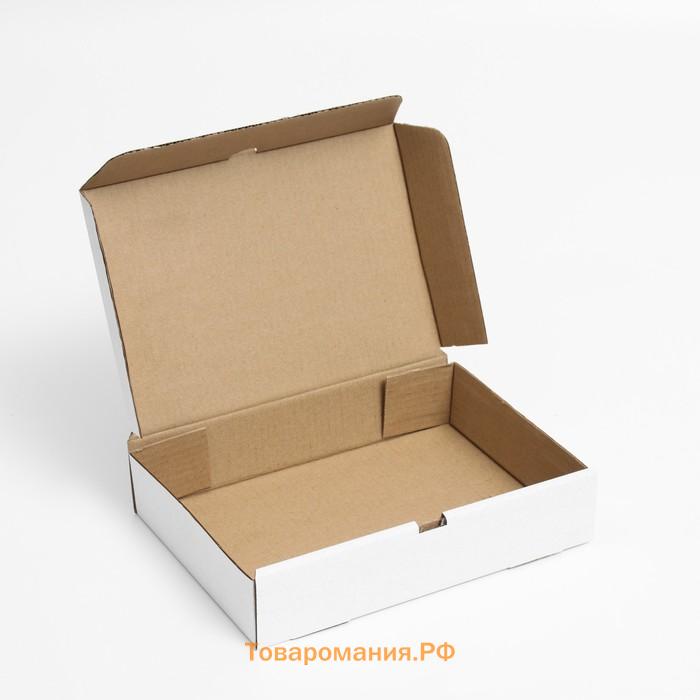 Коробка для пирога, белая, 29 х 20 х 6 см