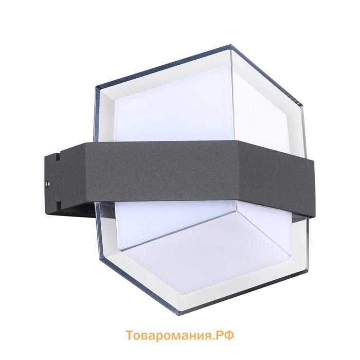 Светильник KAIMAS, 1x12Вт LED, 4000K, 1020лм, IP54, цвет серый