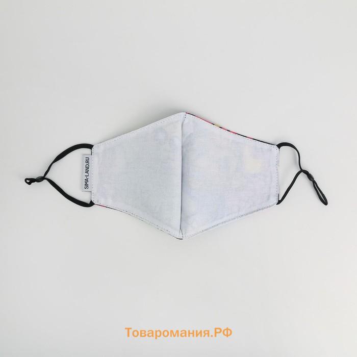Маска тканевая с регулирующимися завязками TRASH