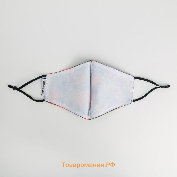 Маска тканевая с регулирующимися завязками «Хакки»