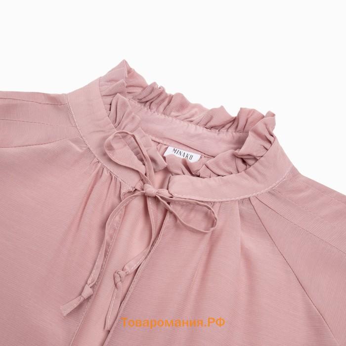 Блузка женская MINAKU: Enjoy цвет розовый, р-р 42