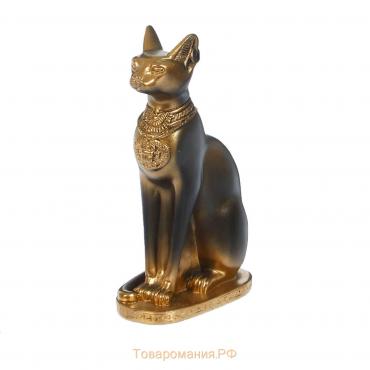 Фигура "Кошка египетская" бронза, 7х14х5см