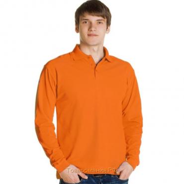 Рубашка мужская, размер 46, цвет оранжевый