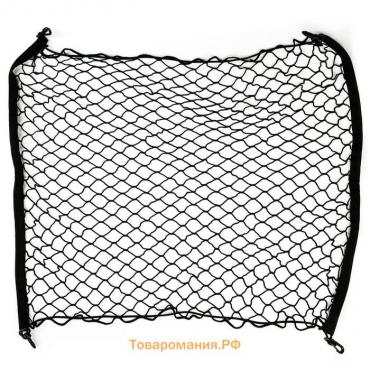 Сетка багажная TORSO, 75×75 см, 4 пластиковых крючка