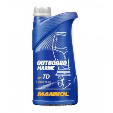 Масло моторное MANNOL 2T п/с Outboard Marine, 1 л