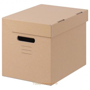Коробка с крышкой 250 x 340 x 260 мм, Calligrata, микрогофрокартон, коричневый