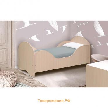 Кровать детская «Малышка №6», 1400х700 мм, лдсп, цвет дуб млечный