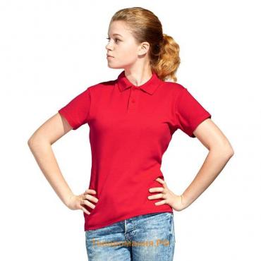 Рубашка унисекс, размер 50, цвет красный
