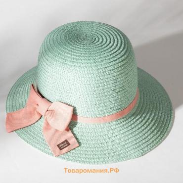 Шляпа для девочки MINAKU, цв. мятный, р-р 54