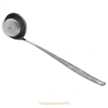 Половник для компота «Уралочка», 50 мл, толщина 2 мм, длина ручки 21,7 см, цвет серебряный